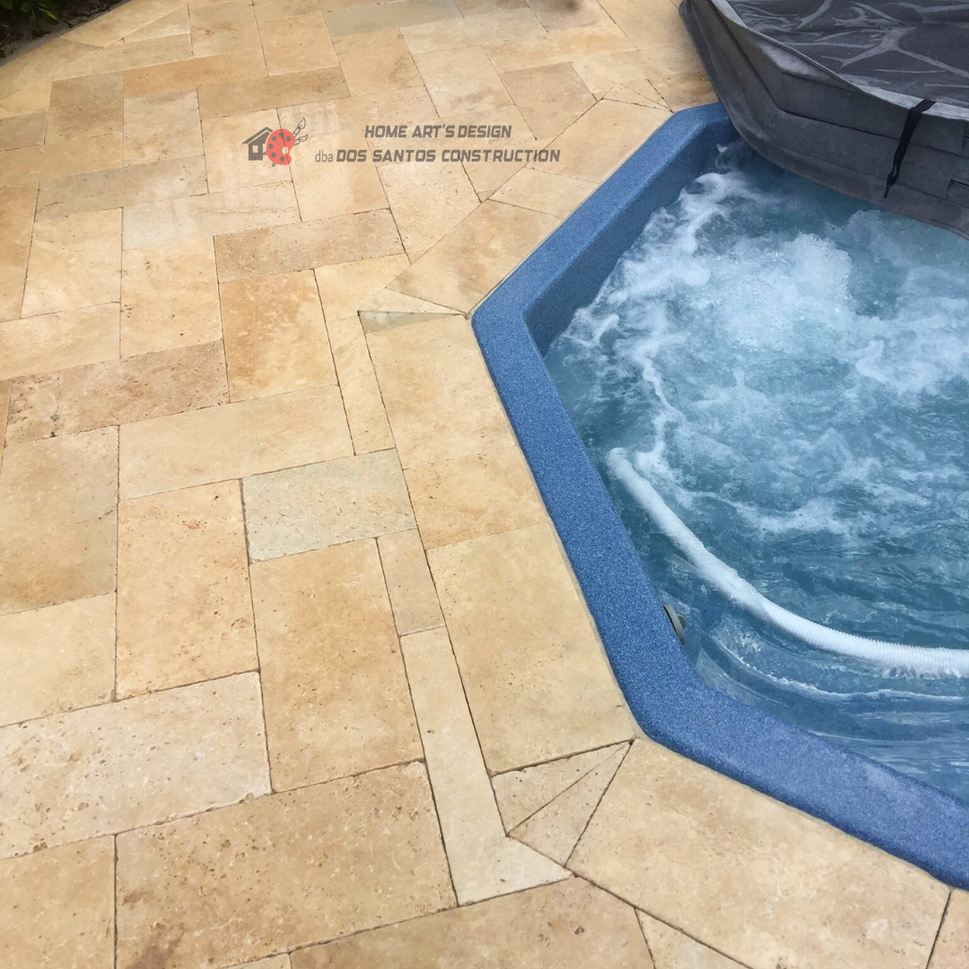 Walkways and entryways with custom pavers