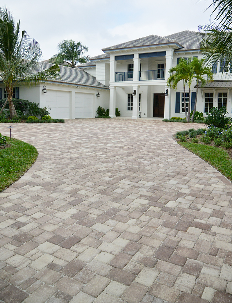 Custom paver layout