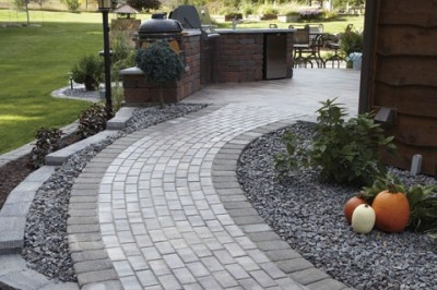 Paver entryway