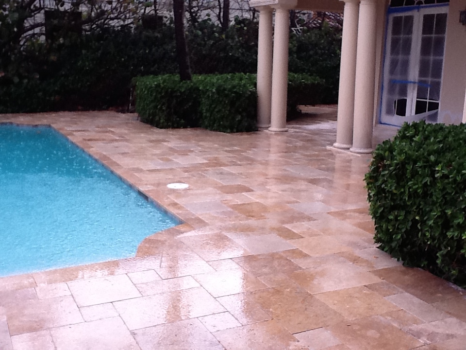 Pool deck and patio renovation in Palm Beach County