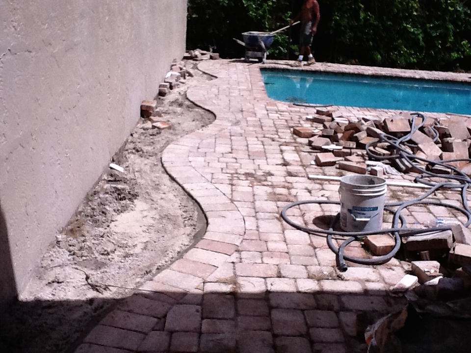 Pool patio paver